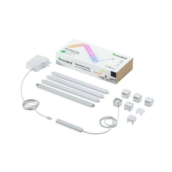 Nanoleaf Lines 90 Degrees Starter Kit (4 Lines) - NL59K01-4SN00 | Nanoleaf